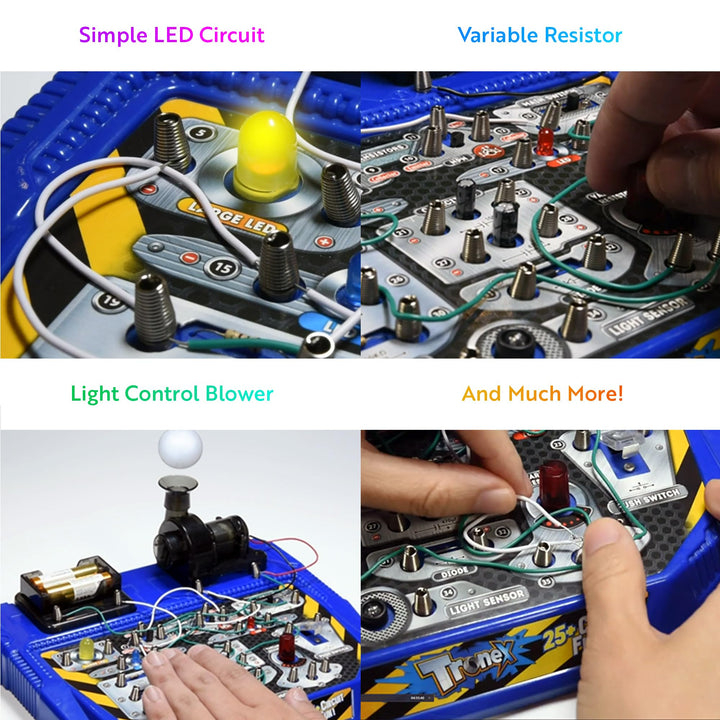 Kit de Circuitos Eléctricos para Niños Más de 25 Proyectos STEM de Ciencia y Electricidad - Imagen 4