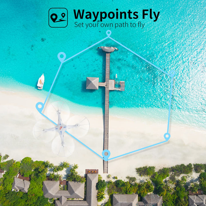 Drone Syma X5sw Cámara Hd White Con Una Batería Y 2.4ghz - Imagen 4