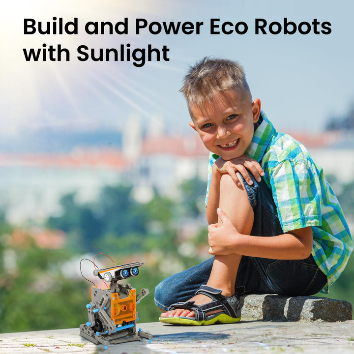 Robot Solar Didáctico 12 en 1 190 Piezas Construcción Ciencia Tecnología para Niños - Imagen 3