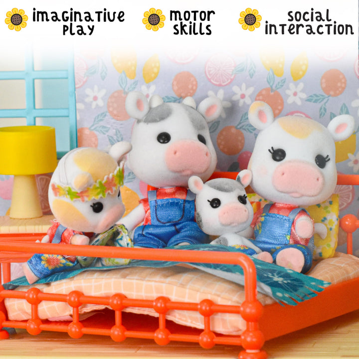 Muñecas Flocadas Sweet Cloverberrys 4 Figuras Coleccionables Juguetes Interactivos para Niños - Imagen 4