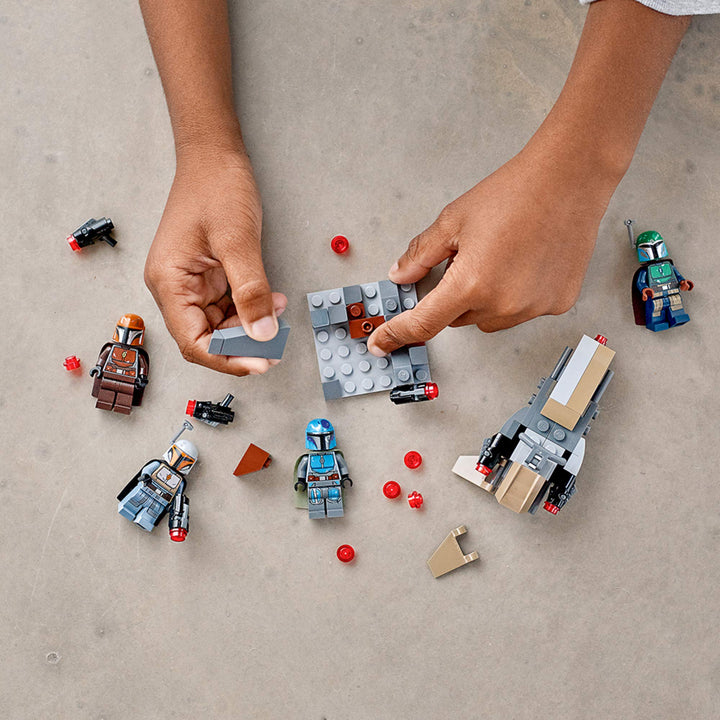 LEGO Star Wars Mandalorian Battle Pack 75267 Minifiguras y Speeder Bike para Niños - Imagen 6
