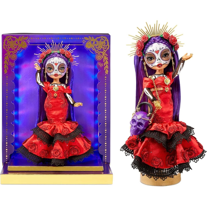 Rainbow High Día de Los Muertos María Muñeca Coleccionista con Pantalla LED Iluminada - Imagen 1