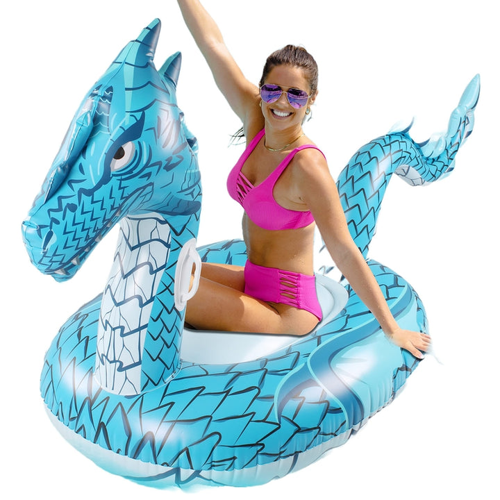 Flotador Inflable Monsoon Dragon Para Adultos Diseño Resistente Con Asas - Imagen 1