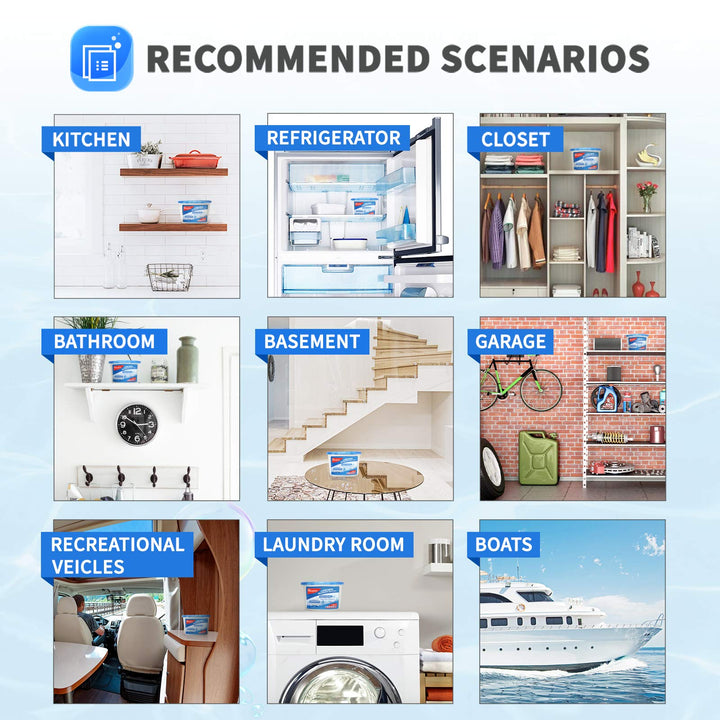 Absorbedor De Humedad Vacplus Paquete De 6 Unidades Elimina Humedad Y Malos Olores - Imagen 7