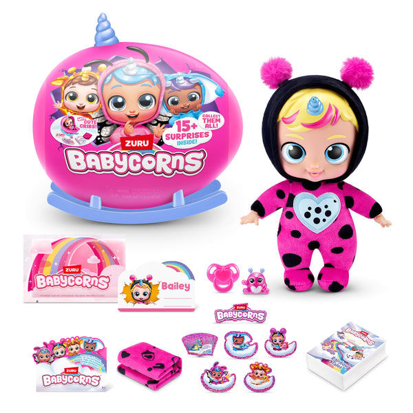 Muñeca Mágica Babycorns Serie 1 Pequeña Sorpresa ZURU 7 cm con 15 Sorpresas y Accesorios - Imagen 1