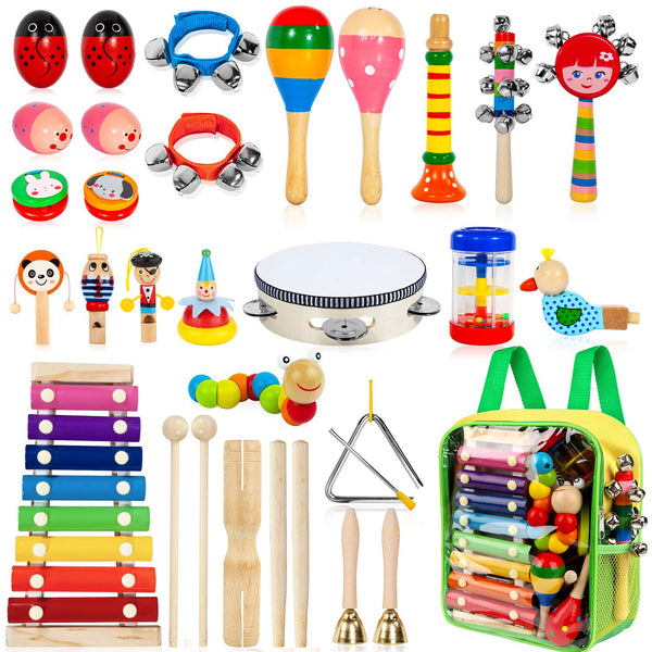Instrumentos Musicales Educativos Para Niños TAIMASI 33 Piezas Juego Completo - Imagen 1