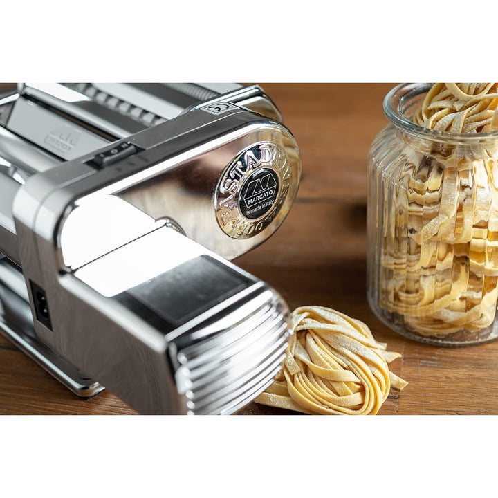 Máquina De Pasta Marcato Atlas150 Motor Eléctrico Con Accesorios Hecha En Italia - Imagen 3