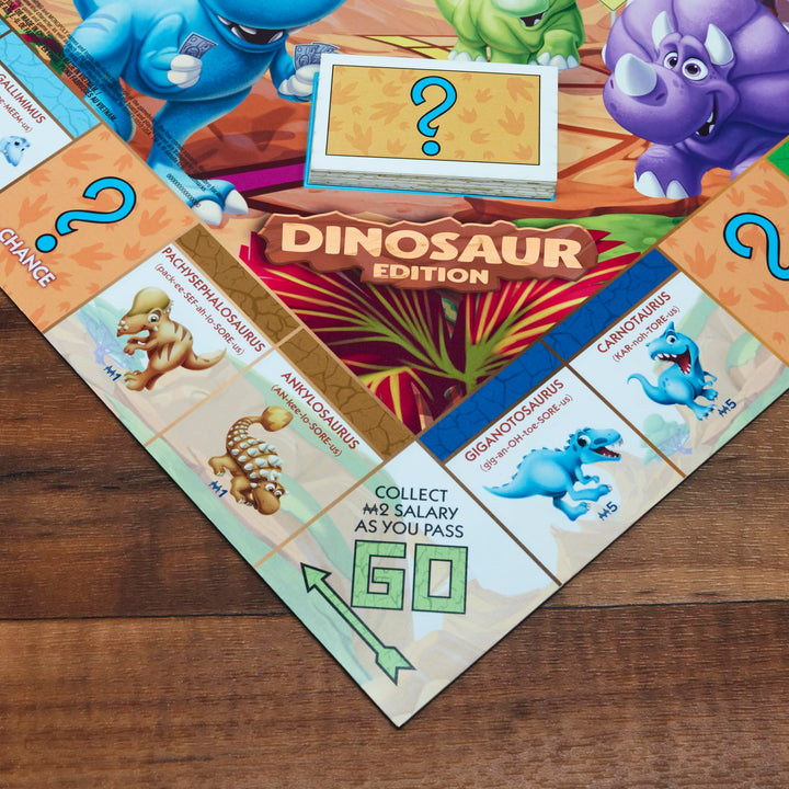 Juego De Mesa Hasbro Monopoly Junior Edición Dinosaurio Educativo Divertido - Imagen 3