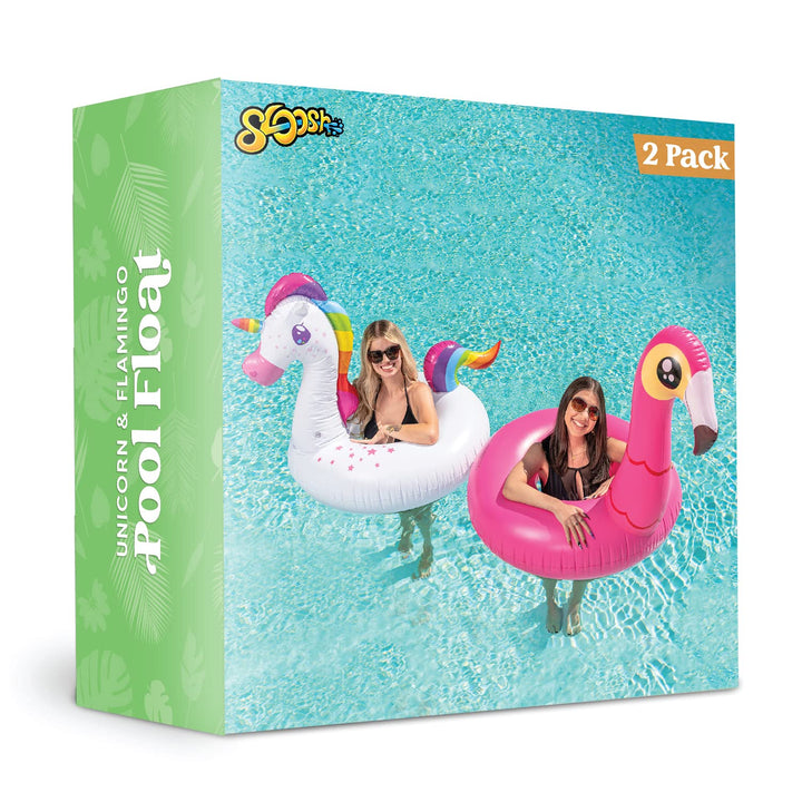 Flotador Inflable Para Piscina JOYIN Con Flamenco Y Unicornio 40 Pulgadas - Imagen 8