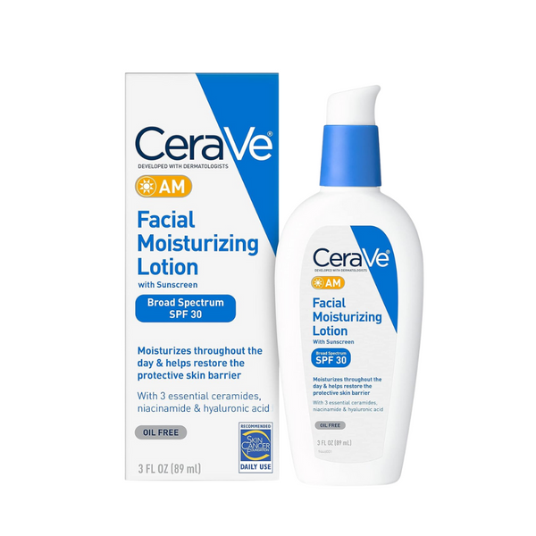 Locion Humectante Facial Cerave Am Con Spf 30 Hidratacion Y Proteccion
