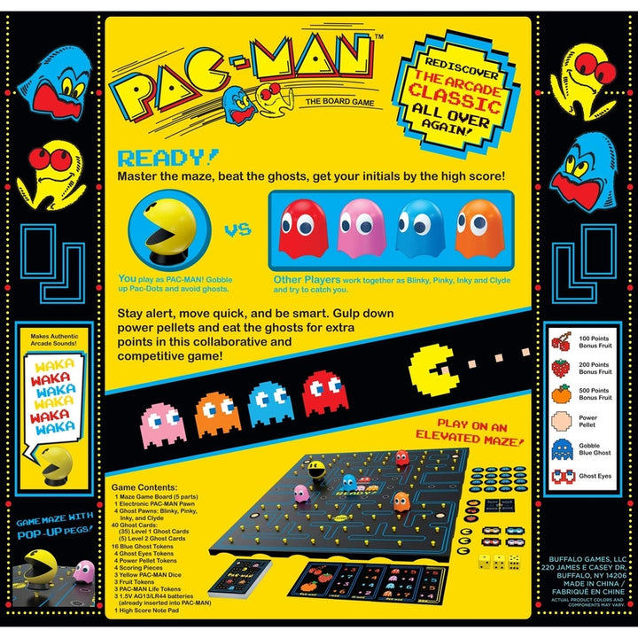Juego De Mesa Pac-Man Buffalo Games Con Sonidos Auténticos Para Familia - Imagen 4