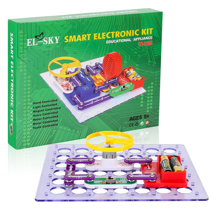 Kit Electrónico Para Niños 335 Circuitos Experimentos DIY Juguete STEM Educativo - Imagen 7