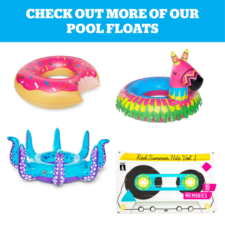 Flotador Pink Flamingo Inflable Para Piscina 4 Pies Resistente y Duradero - Imagen 5