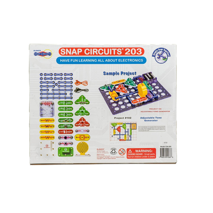 Snap Circuits 203 Electronics Discovery Kit Juguete Educativo Electrónica STEM para Niños - Imagen 4