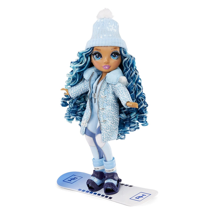 Muñeca Skyler Bradshaw Rainbow High Moda Invierno Con Snowboard - Imagen 3