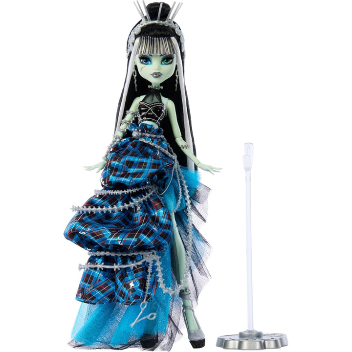 Muñeca Monster High Frankie Stein Stitched in Style Con Accesorios y Soporte - Imagen 5