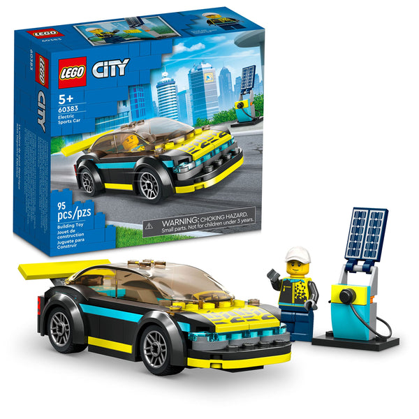 oche Deportivo Eléctrico LEGO City 60383 Con Conductor Y Punto De Carga - Imagen 1