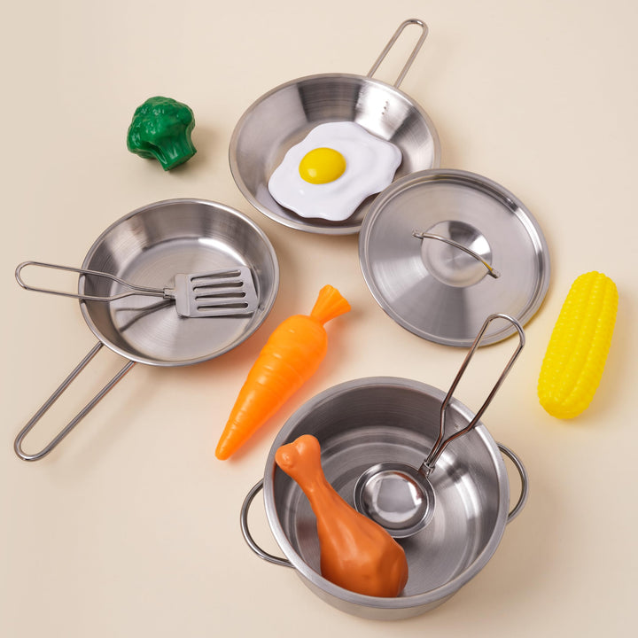 Set Utensilios De Cocina Deluxe KidKraft 11 Piezas Juego Realista - Imagen 3