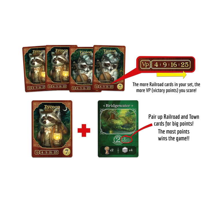 Forbidden Games Mapache Tycoon Juego de Mesa Familiar y Estratégico - Imagen 5