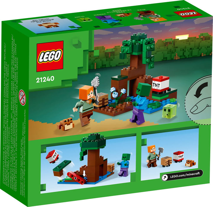 LEGO® Minecraft® La Aventura En El Pantano Set 21240 con Alex Zombi Slime Rana y TNT - Imagen 7