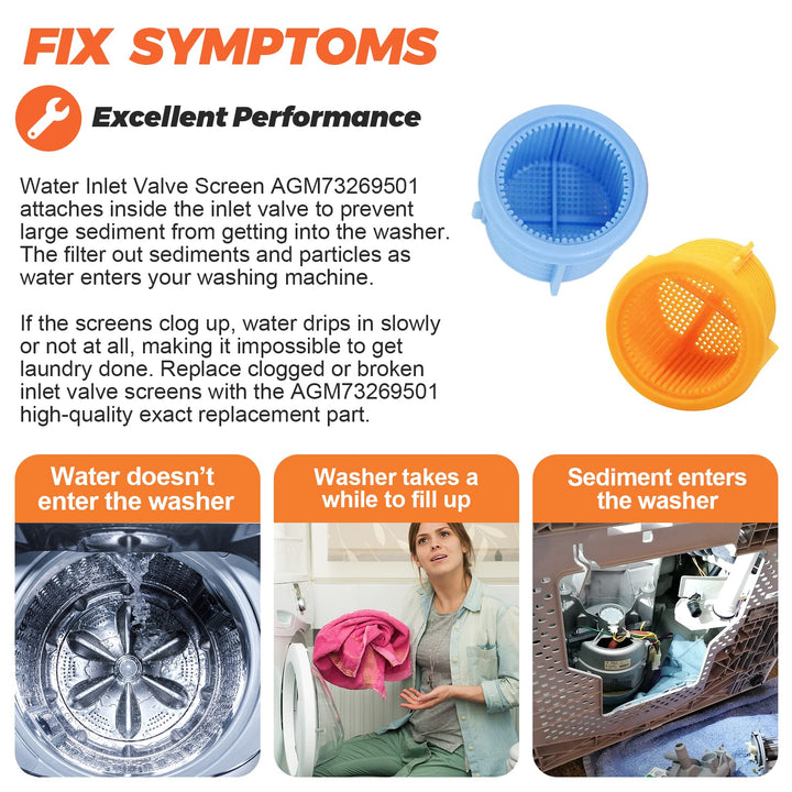 Filtro De Válvula De Entrada De Agua Para Lavadora Modelo Agm73269501 - Imagen 5