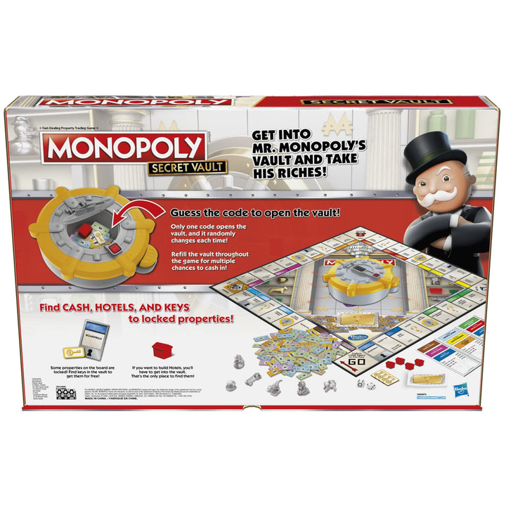 Monopoly Secret Vault Juego De Mesa Para Niños De 8 Años Adelante - Imagen 3