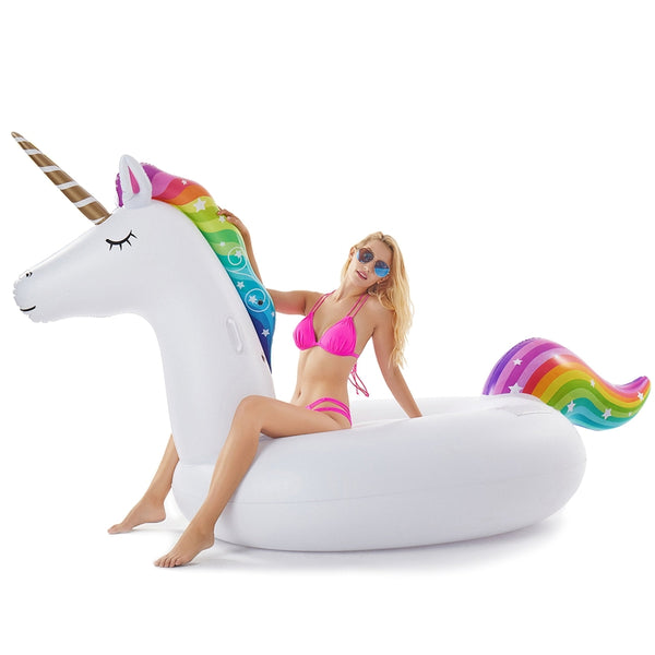 Flotador Inflable Gigante De Unicornio Jasonwell Para Piscina Playa Verano - Imagen 1