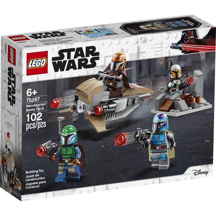 LEGO Star Wars Mandalorian Battle Pack 75267 Minifiguras y Speeder Bike para Niños - Imagen 4
