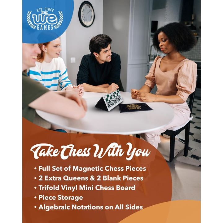 Juego De Mini Ajedrez Magnetico De Bolsillo WE Games Portatil Magnetico - Imagen 6