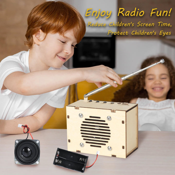 Kit De Ciencia Para Niños 8 A 12 Años Construye Tu Propio Radio FM Juguete STEM - Imagen 4