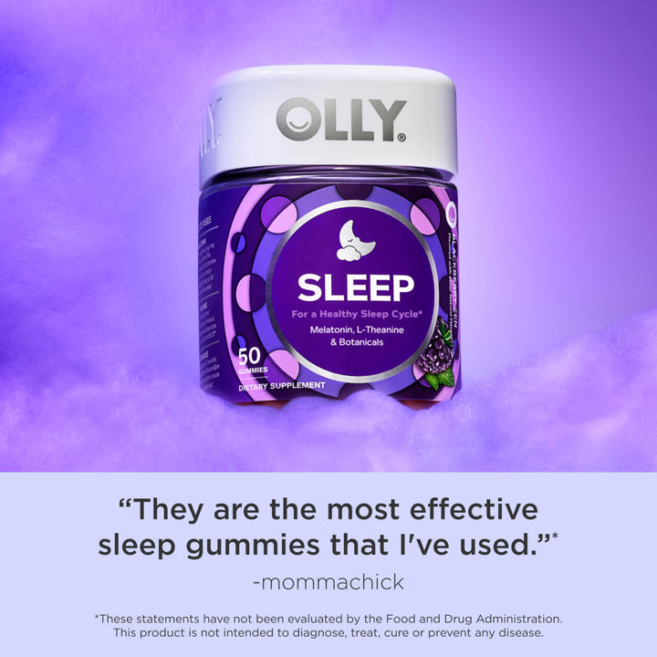 OLLY Sleep Gummy Melatonina 3mg L-Theanine Chamomile Ayuda a Dormir Naturalmente - Imagen 6
