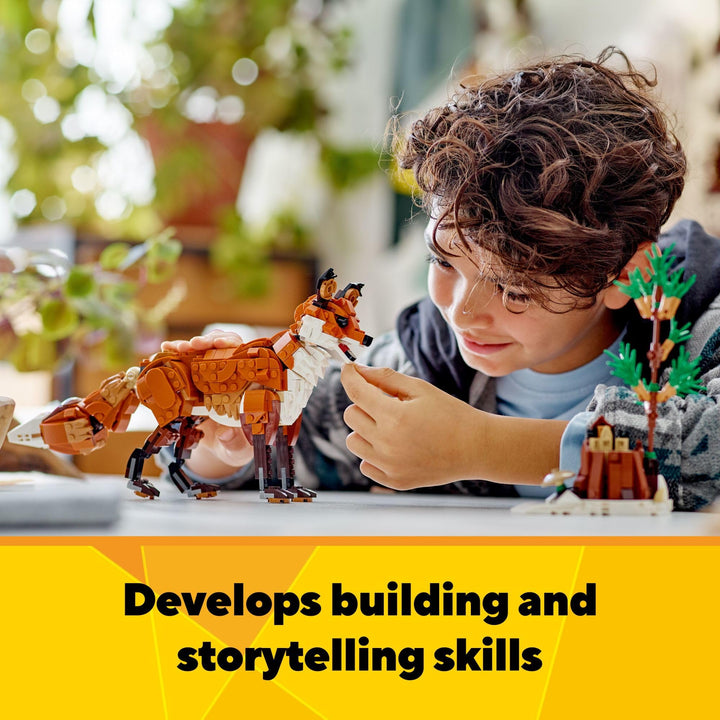 LEGO Creator 31154 Animales Del Bosque 3 En 1 Zorro Búho Ardilla Juguete Educativo - Imagen 5