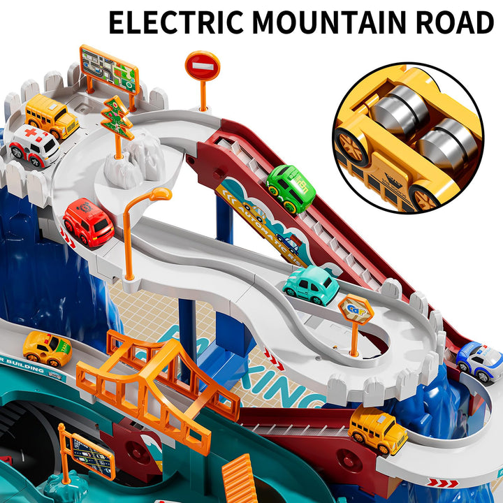 Juego De Pista De Carreras Dinosaurios 10 Autos Educativos 3 - Imagen 5