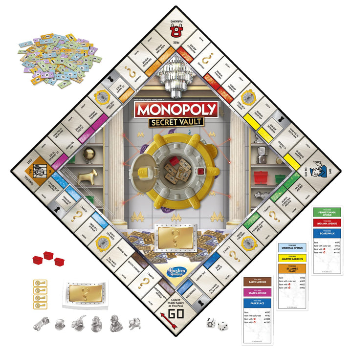 Monopoly Secret Vault Juego De Mesa Para Niños De 8 Años Adelante - Imagen 4