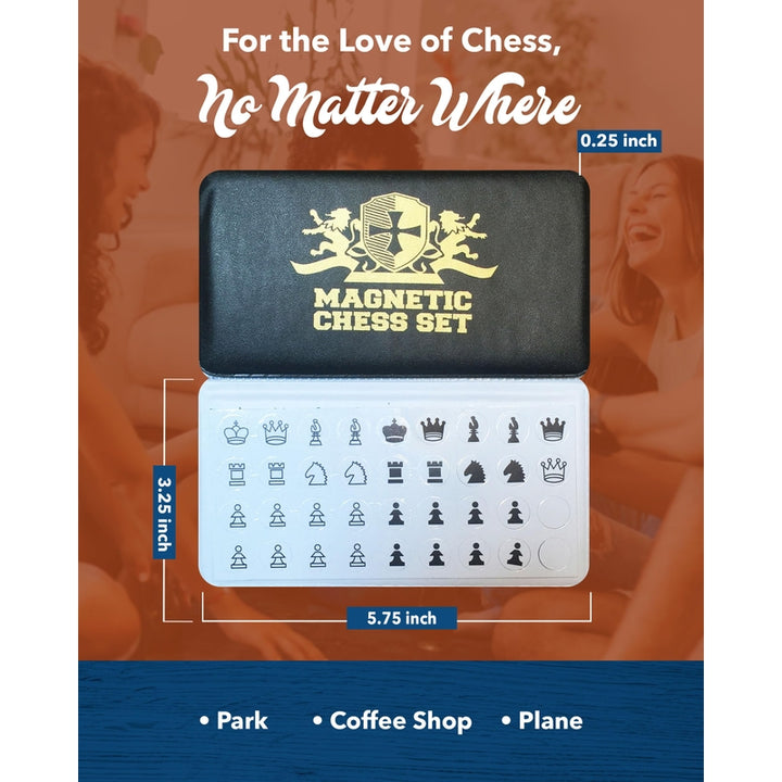 Juego De Mini Ajedrez Magnetico De Bolsillo WE Games Portatil Magnetico - Imagen 3