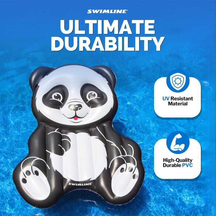 Flotador Inflable Swimline Panda Piscina Grande Diseño Realista y Cómodo - Imagen 6