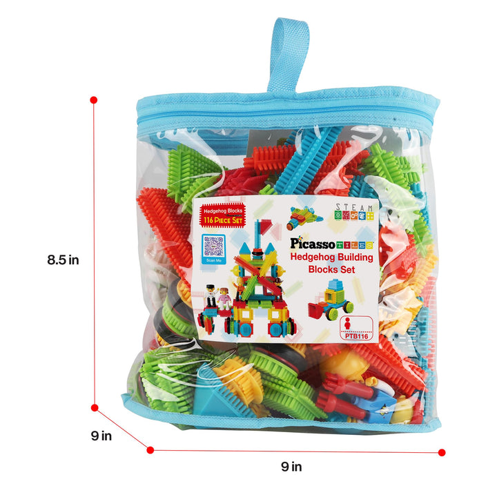 Juego de Bloques Erizo PicassoToys 116 Piezas STEM para Niños - Imagen 3