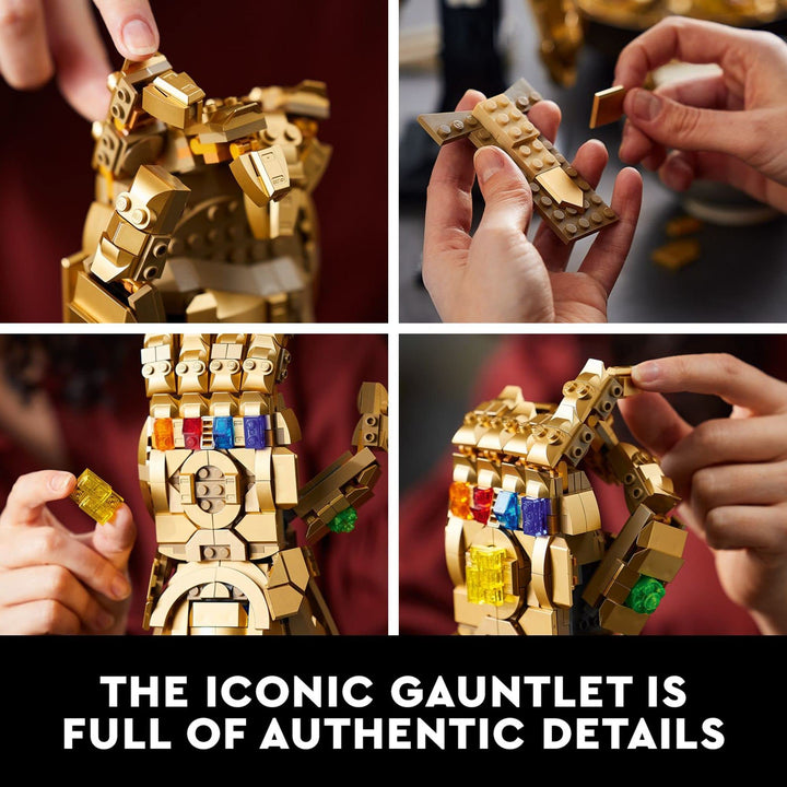 Lego Marvel Infinity Juego De Guantes Thanos Piedras Infinito Para Adultos Y Adolescentes - Imagen 4