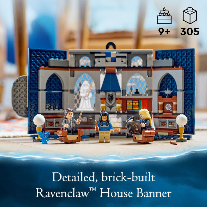 Harry Potter Ravenclaw House Banner Kit 76411 3D Decoración Pared con Minifiguras - Imagen 2