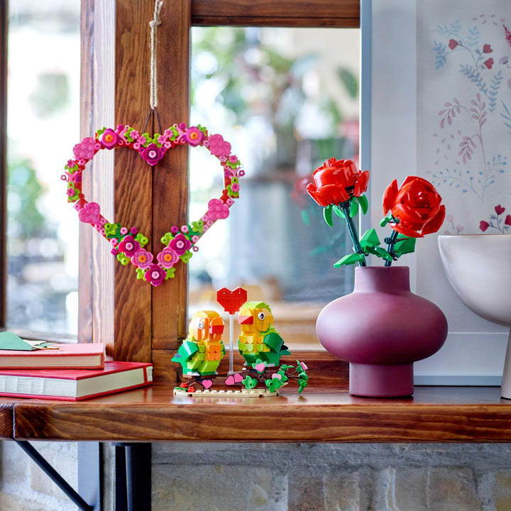 Lego Juguete De Construcción Corazón De Flores Decoración Creativa Para Niños Y Adultos - Imagen 4