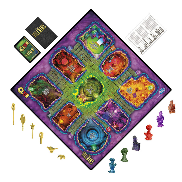 Clue Disney Villains Edition Juego de Mesa Familiar 2-6 Jugadores - Imagen 2