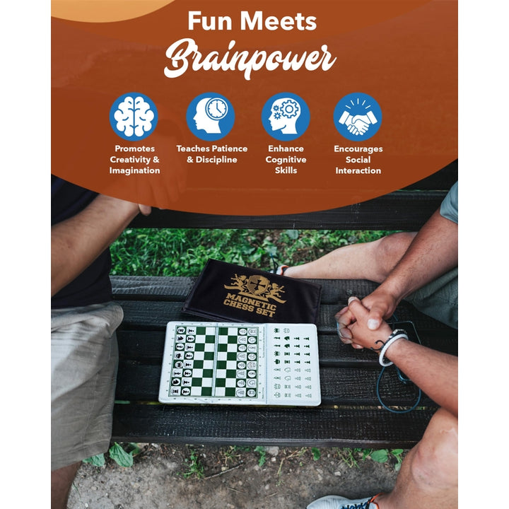 Juego De Mini Ajedrez Magnetico De Bolsillo WE Games Portatil Magnetico - Imagen 7