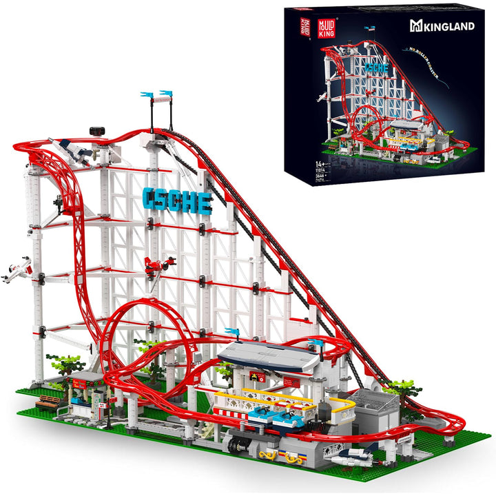 Juego de Construcción Montaña Rusa Grande Motor Mould King Kit STEM para Niños y Adultos - Imagen 1
