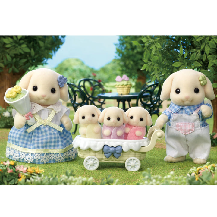 Flora Rabbit Family Calico Critters Juego 5 Figuras para Niños Estimula Creatividad - Imagen 3