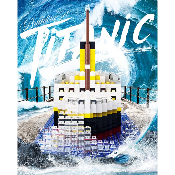 Set de Construcción Titanic 1872 Piezas 2 Figuras Juguete Ideal para Adultos y Niños - Imagen 2