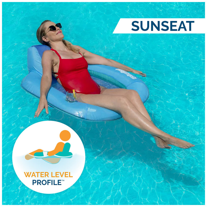 Swimways 6060074 Spring Float Sunseat Cómodo Asiento De Rela - Imagen 5