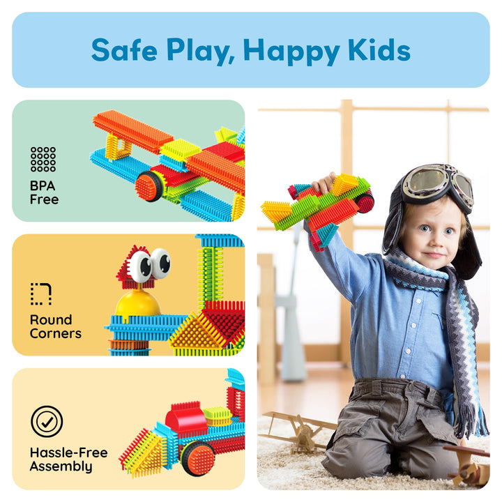 Juego de Bloques Erizo PicassoToys 116 Piezas STEM para Niños - Imagen 7