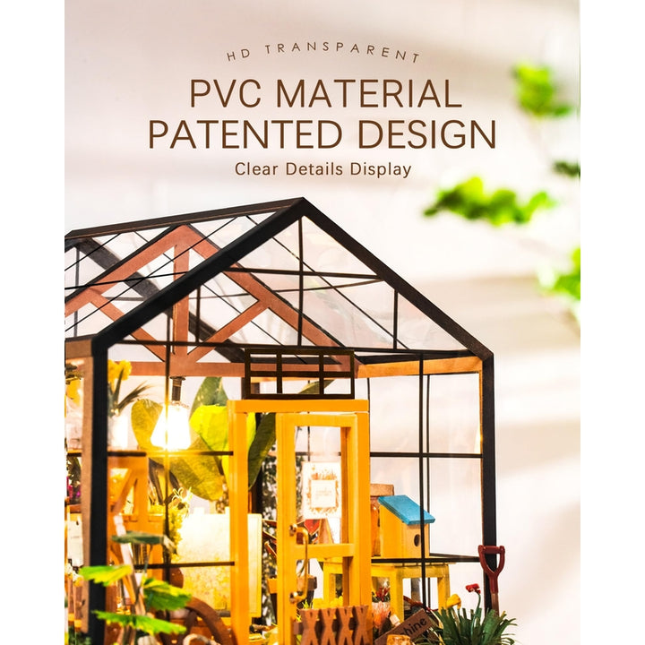 Rolife Kit De Casa De Muñecas Miniatura Diy Casa Verde Con Muebles Y Led - Imagen 6