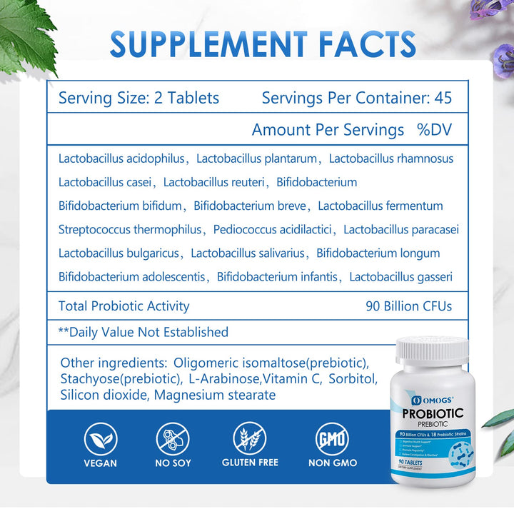 Probioticos 90 Billones Ufc 18 Cepas Salud Digestiva Vegano - Imagen 2