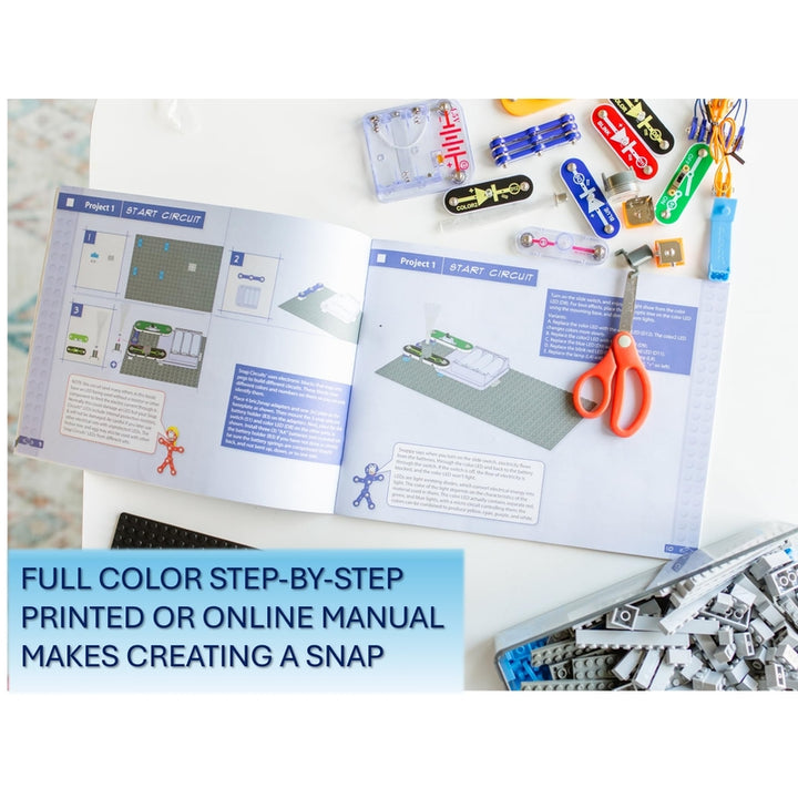 Snap Circuits BRIC Estructuras Kit de Exploración de Ladrillos y Electrónica 140 Piezas - Imagen 6